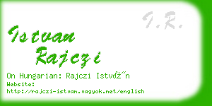 istvan rajczi business card